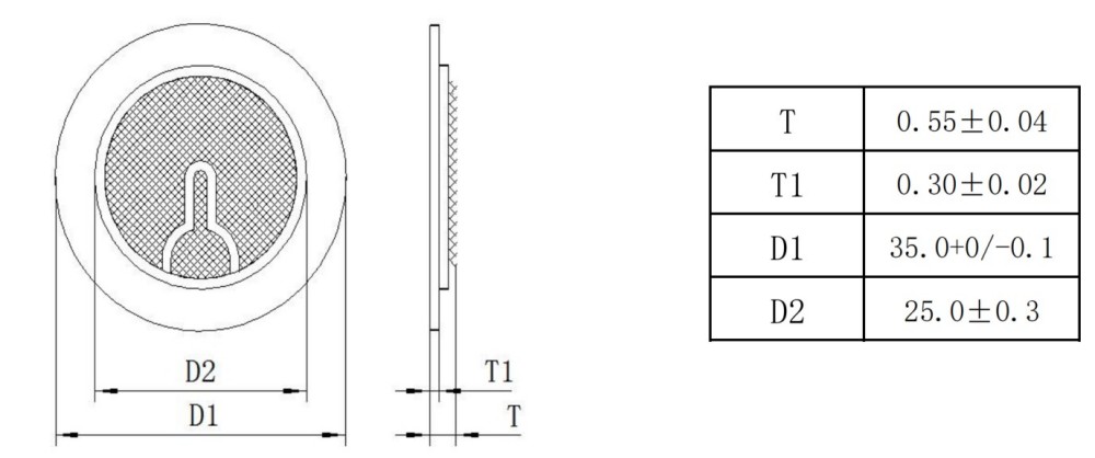 FT-35T-2.9B1-C30 35mm piezoelectric ceramic element product photo